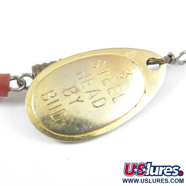 Yakima Bait Steel Head 3 by Bud Rotante, Oro, 6g, Tubicino Rosso, #3559