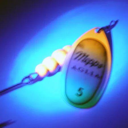 Mepps Aglia 5 Fluo UV Cucchiaino, Fluo UV, 14g, UV-reattivo, #3568