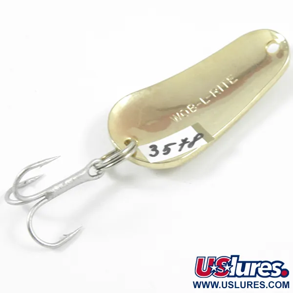 Acme Wob-L-Rite Cucchiaino, Oro martellato, 7g, Vintage, #3578