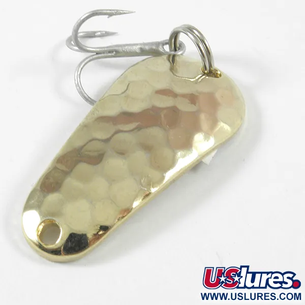 Acme Wob-L-Rite Cucchiaino, Oro martellato, 7g, Vintage, #3578