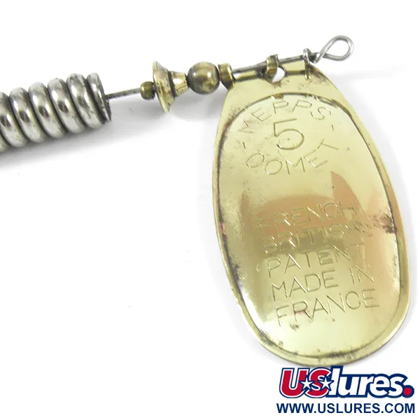 Mepps 5 Comet Mino Cucchiaino, Ottone, 18g, Trailer morbido, #3586