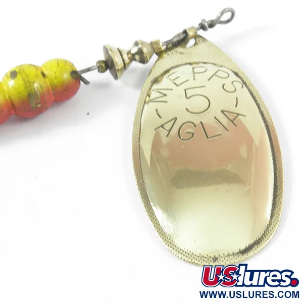 Mepps Aglia 5 Cucchiaino, Ottone, 14g, Pala in ottone, #3587