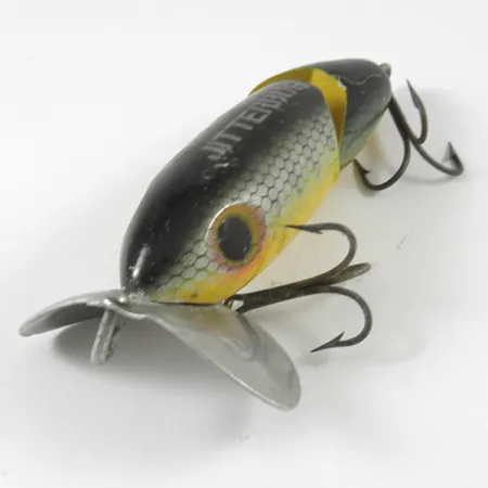 Fred Arbogast Jitterbug Jointed Esca Superficie, Perch, 10g, #3590