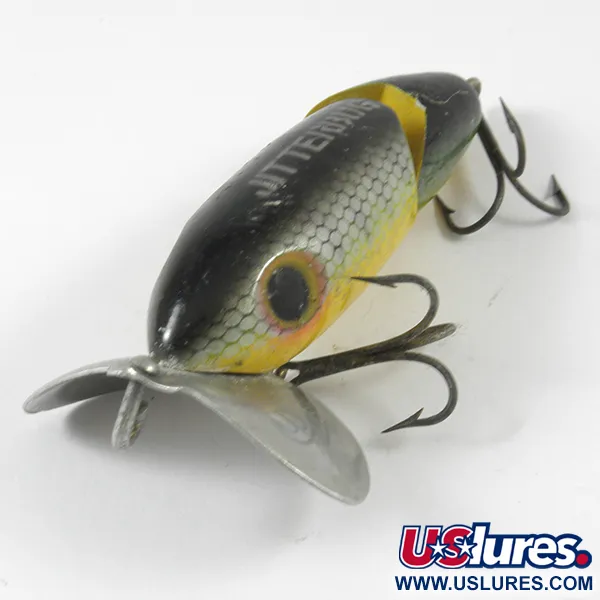 Fred Arbogast Jitterbug Jointed Esca Superficie, Perch, 10g, #3590