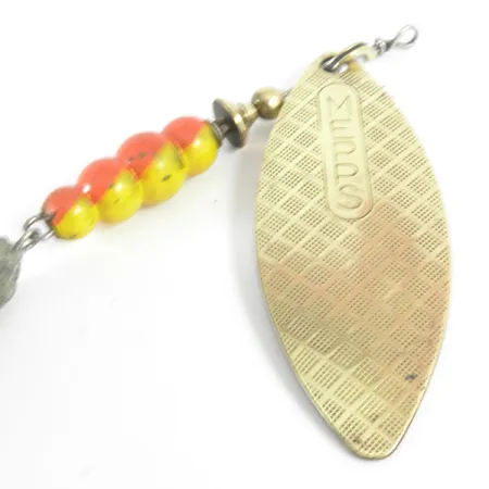 Mepps Aglia Long Mino Cucchiaino, Ottone, 30g, Foglia Salice, #3621