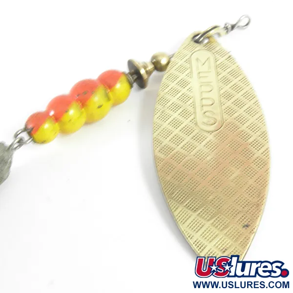 Mepps Aglia Long Mino Cucchiaino, Ottone, 30g, Foglia Salice, #3621