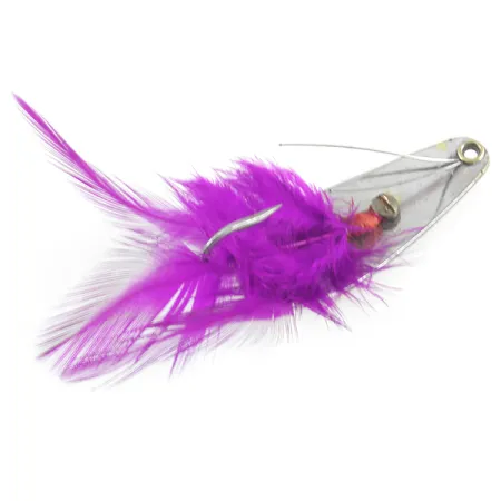Weezel bait Rex Spoon Ondulante, Ottone / Nickel / viola, 12,5g, #3674