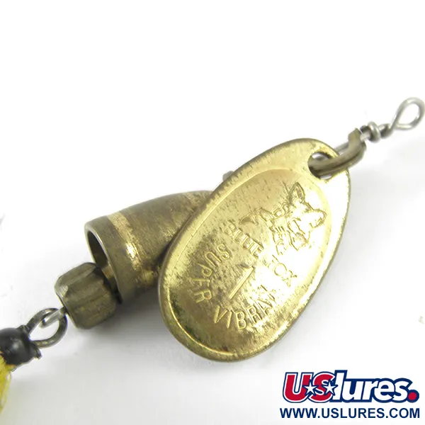 Blue Fox Super Vibrax 1 Foxtail Cucchiaino, Ottone, 4g, Amo Piumato, #3713