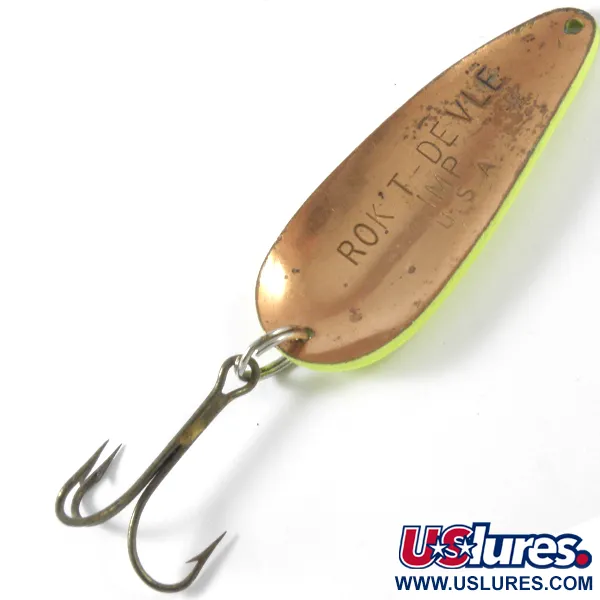 Eppinger Dardevle Rok't Imp UV Ondulante, Yellow/Copper, 21g, UV, #3757