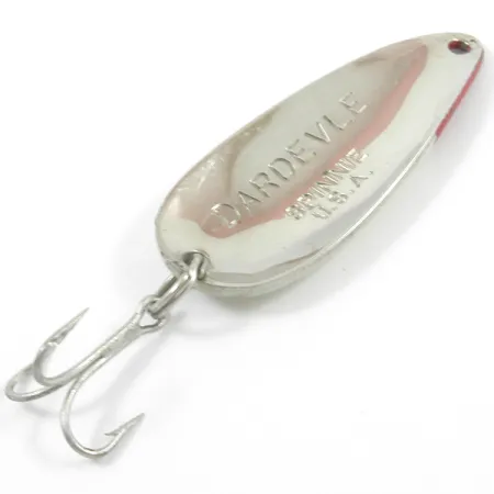 Eppinger Dardevle Spinnie Ondulante, Avorio/Rosso/Nickel, 9g, #3774