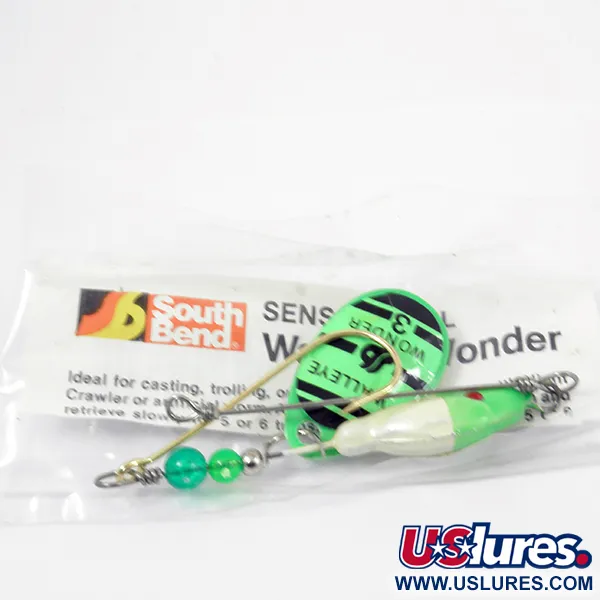 South Bend Walleye Wonder 3 Spinnerbait, Verde, 17g, Amo Singolo, #3789