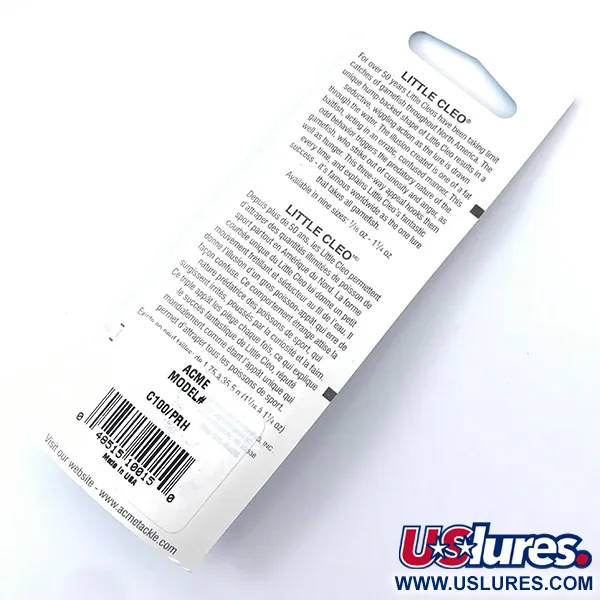 Acme Little Cleo Ondulante, White Pearl / Red, 9.4g, Wiggling, #3800