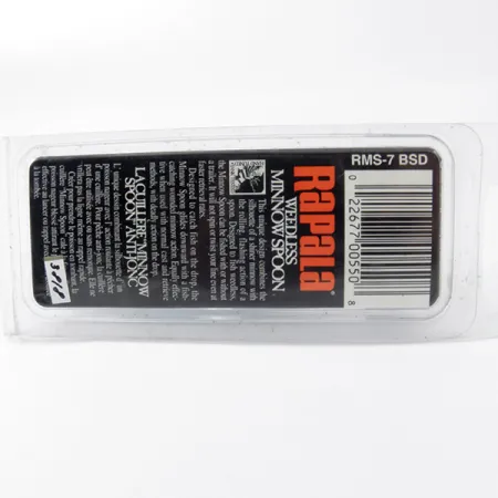 Rapala Weedless Minnow Spoon Ondulante, Blu/Argento, 15g, #3818