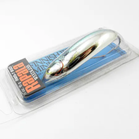 Rapala Weedless Minnow Spoon Ondulante, Blu/Argento, 15g, #3818