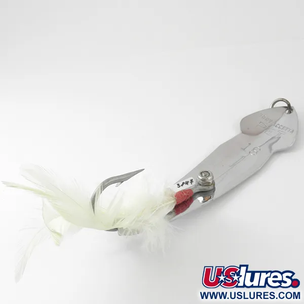 Tony Accetta Pet Spoon 18 Ondulante, Nickel, 38g, Amo Piumato, #3847