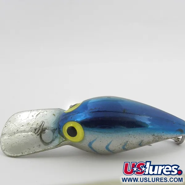 Storm Wiggle Wart Crankbait, Blu Chiaro Argento, 11g, Vintage, #3897