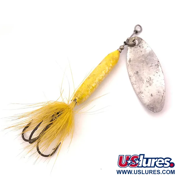 Worden’s Original Rooster Tail 5 Rotante, Argento/Giallo, 12g, #3908