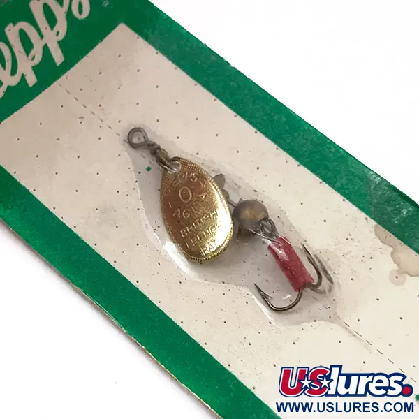 Mepps Aglia 0 Cucchiaino, Oro, 2.5g, Tubicino Rosso, #3927