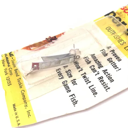 South Bend Super-Duper 500 Ondulante, Nichel/Rosso, 1,4g, Forma a U, #3930