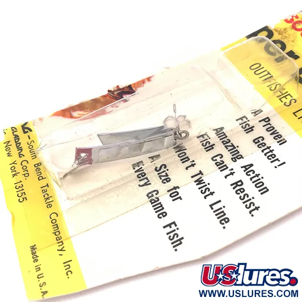 South Bend Super-Duper 500 Ondulante, Nichel/Rosso, 1,4g, Forma a U, #3930