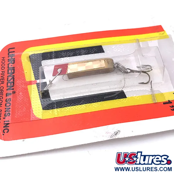 Luhr Jensen Super-Duper 500 Ondulante, Oro / Rosso, 1,4g, Vintage, #3932