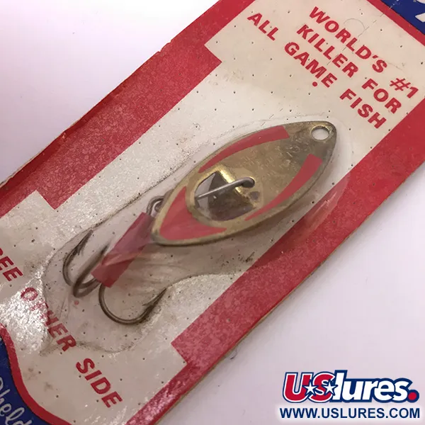 Mepps Kriss 2 Cucchiaino, Oro / Rosso, 5g, Vintage, #3937