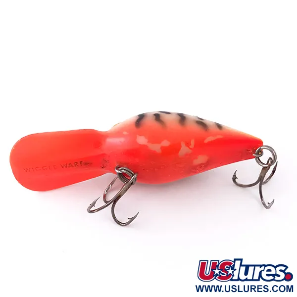 Storm Wiggle Wart UV Crankbait, Orange Tiger UV Glow, 12g, #3964
