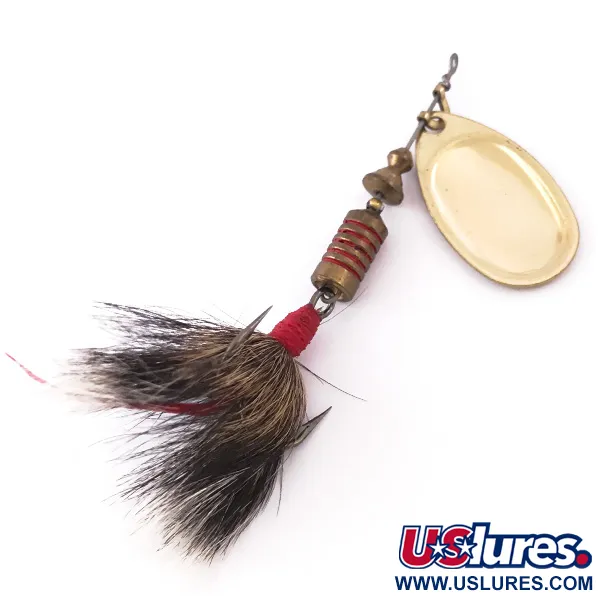 Mepps Aglia 3 Rotante, Ottone, 7,3g, Coda di Scoiattolo, #3979