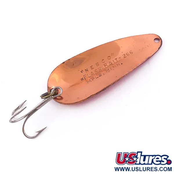 Nebco FlashBait 266 Ondulante, Rame/Rosso UV, 10g, Martellato, #3998