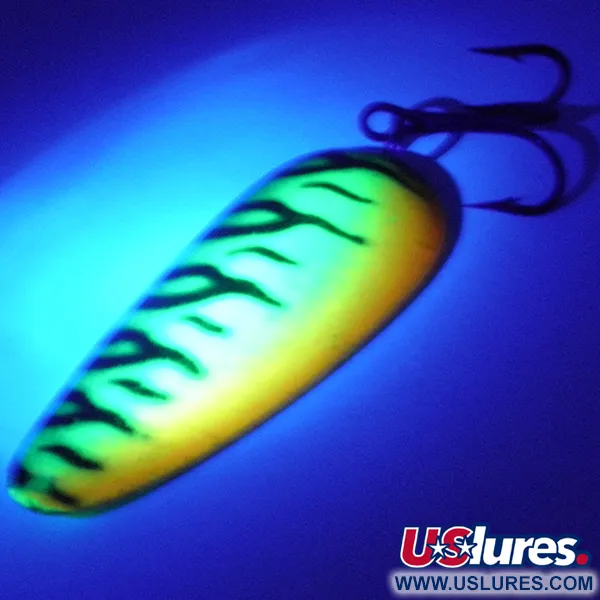 Boss Lures Boss Spoon Ondulante, Fire Tiger, 19g, UV-reattivo, #4006