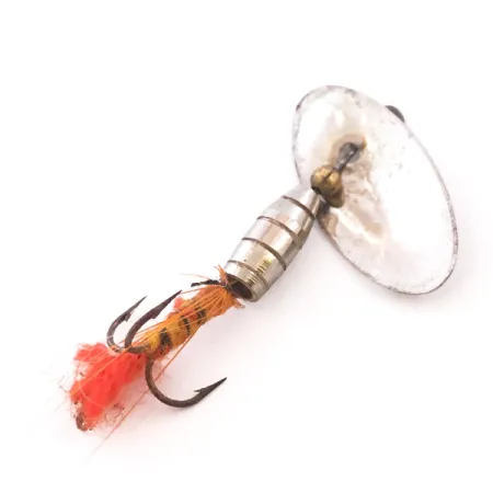 Panther Martin Zavorra con Mosca Rotante, Nickel, 2g, Mosca, #4015