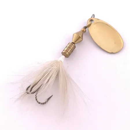 Yakima Bait Sonic Rooster Tail Cucchiaino, Oro, 4.5g, Piumato, #4039