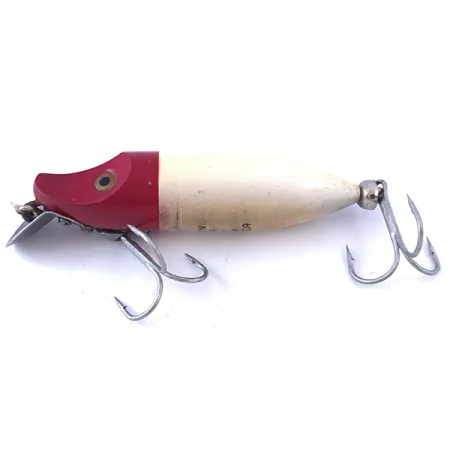 Heddon River Runt Artificiale, Rosso / Bianco, 12g, Paletta Metallo, #4057