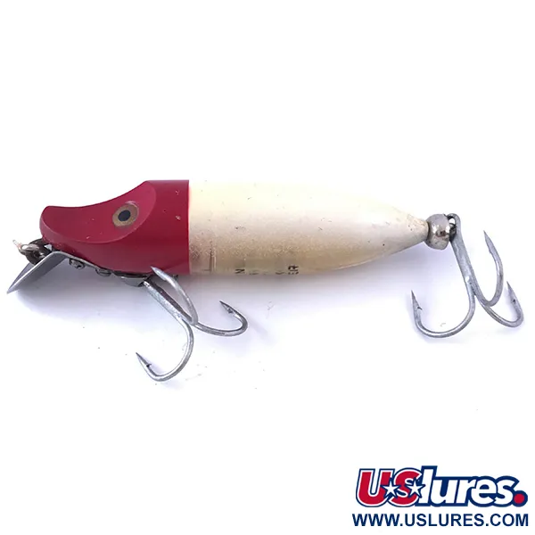 Heddon River Runt Artificiale, Rosso / Bianco, 12g, Paletta Metallo, #4057
