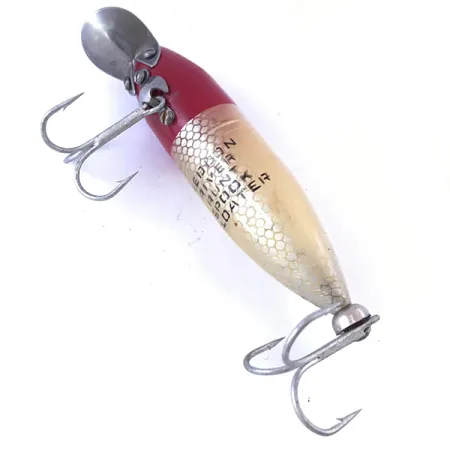 Heddon River Runt Artificiale, Rosso / Bianco, 12g, Paletta Metallo, #4057