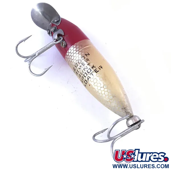 Heddon River Runt Artificiale, Rosso / Bianco, 12g, Paletta Metallo, #4057