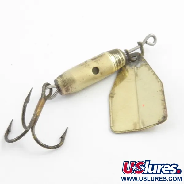 Jake's Lures Jake's Stream-a-Lure Rotante, Ottone / Rosso, 4.5g, #4082
