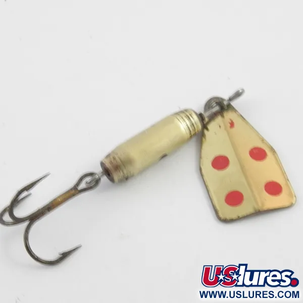 Jake's Lures Jake's Stream-a-Lure Rotante, Ottone / Rosso, 4.5g, #4082