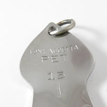 Tony Accetta Pet Spoon 15 Ondulante, Nichel/Giallo, 14g, Piume, #4108