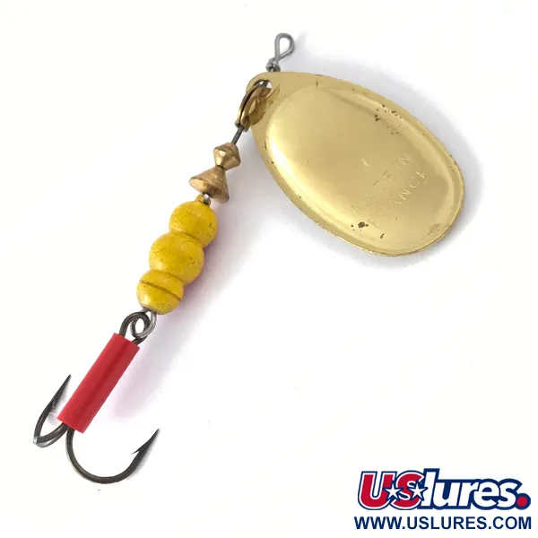 Mepps Aglia 4 Cucchiaino, Oro, 9g, Tubetto rosso, #4112