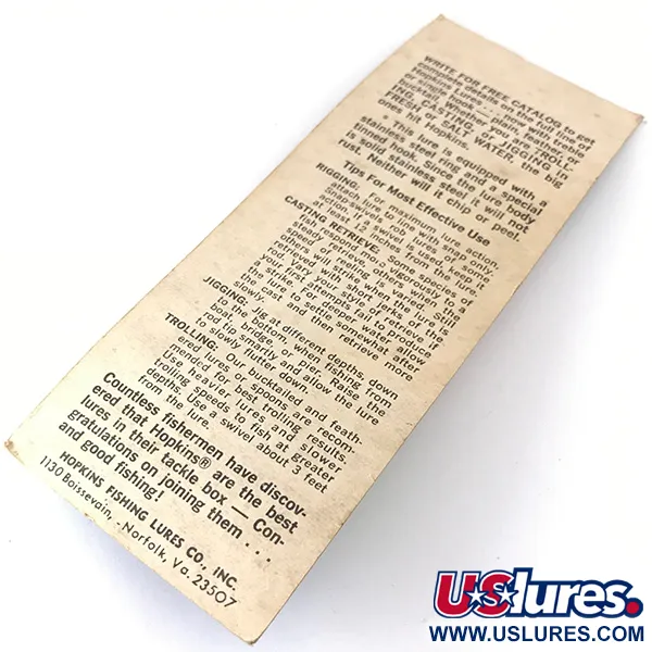 Hopkins s1 Ondulante, Nichel Martellato, 14g, Bucktail, #4319