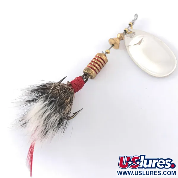 Mepps Aglia 3 dressed Cucchiaino, Argento, 7.3g, Coda scoiattolo, #4146