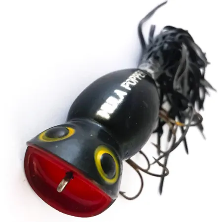 Fred Arbogast Hula Popper Esca Topwater, Nero/Rosso, 14g, #4165