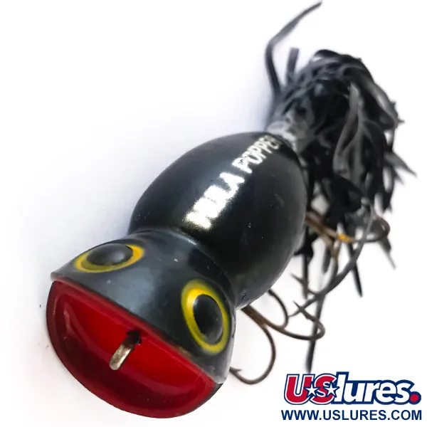 Fred Arbogast Hula Popper Esca Topwater, Nero/Rosso, 14g, #4165