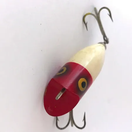 Heddon Tiny Lucky 13 Topwater, Rosso/Bianco, 5.5g, Scaglie, #4167