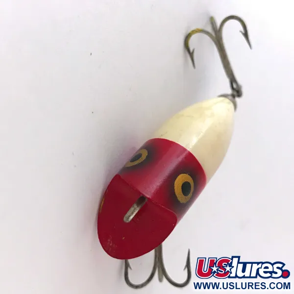 Heddon Tiny Lucky 13 Topwater, Rosso/Bianco, 5.5g, Scaglie, #4167