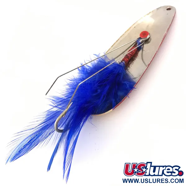 Eppinger Weedless Dardevle Ondulante, Ivory/Red/Nickel/Blue, 28g, #4191