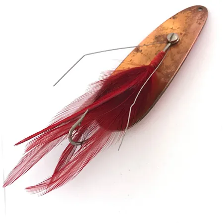 Eppinger Weedless Dardevle Ondulante, Rosso/Bianco/Rame, 28g, Antialga, #4192