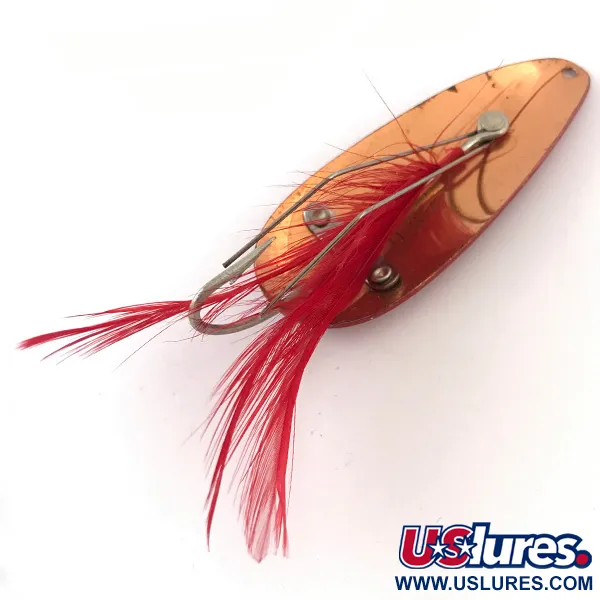 Ondulante Eppinger Weedless Dardevle Dardevlet, Rosso/Bianco/Rame, 21g, #4193