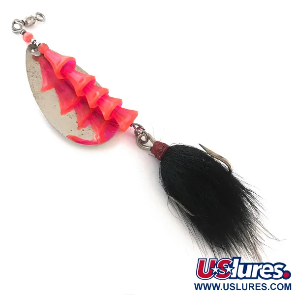 Luhr Jensen Tee Spoon Cucchiaino, Oro/Nickel/Rosa, 17g, Amo piumato, #4198